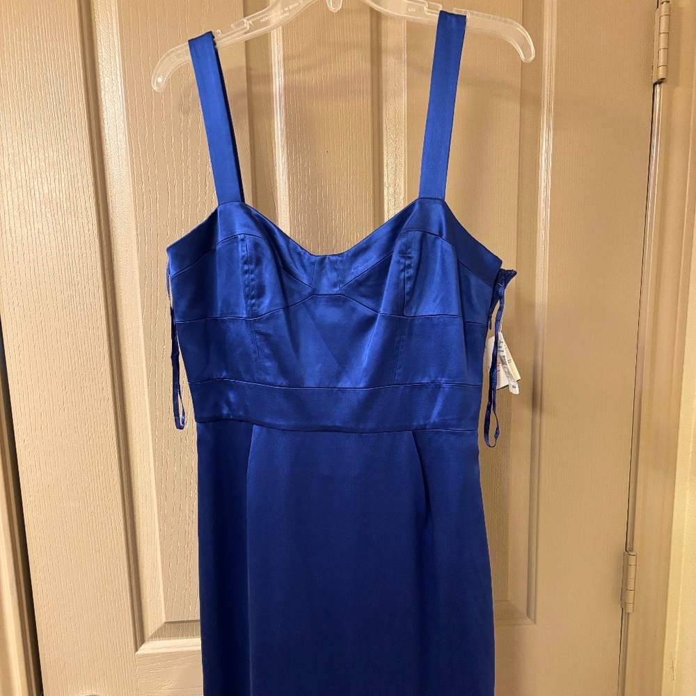 Electric Blue Silk Diane Von Furstenberg Cocktail Dress
